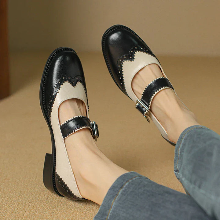 Ivora™ | Miana Leather Mary Janes