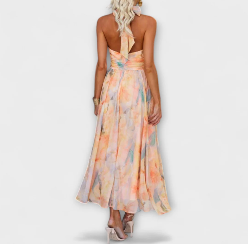 Hailey | Watercolor Maxi Dress